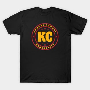 Kansas City - Sunday Funday Vintage Stamp T-Shirt